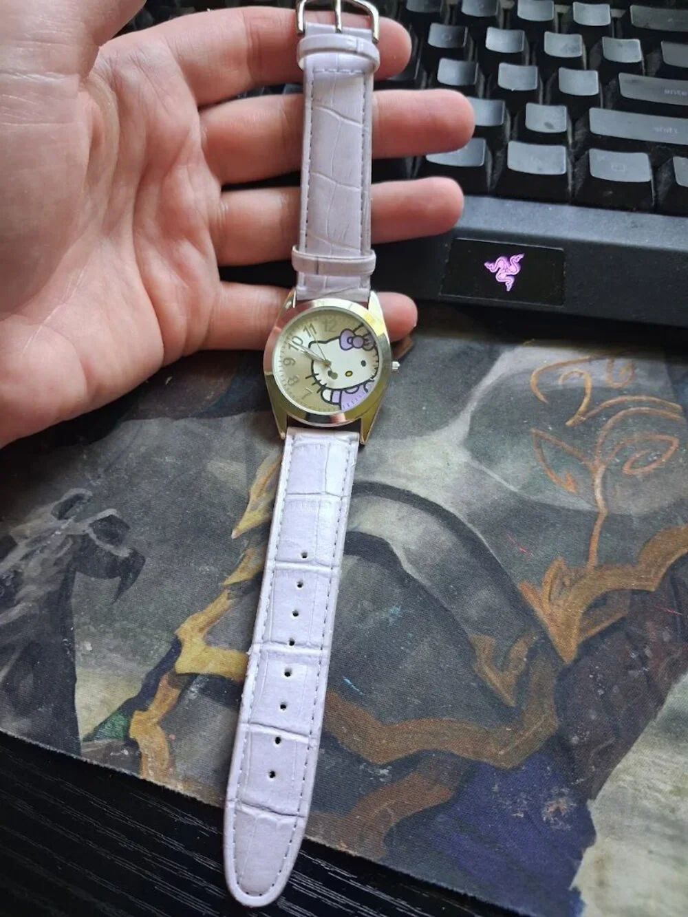 Lilac Sanrio Hello Kitty watch